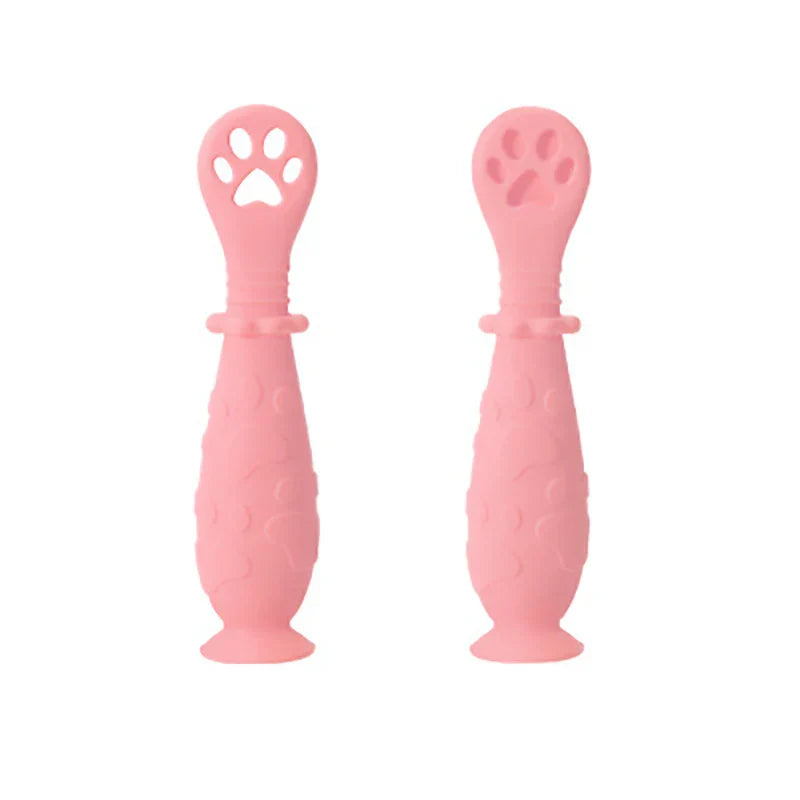 BPA Free Baby Pre-Spoon Set Silicone Self Feeding