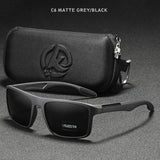 KDEAM Rectangular Ultra Light TR90 Sunglasses Men Polarized