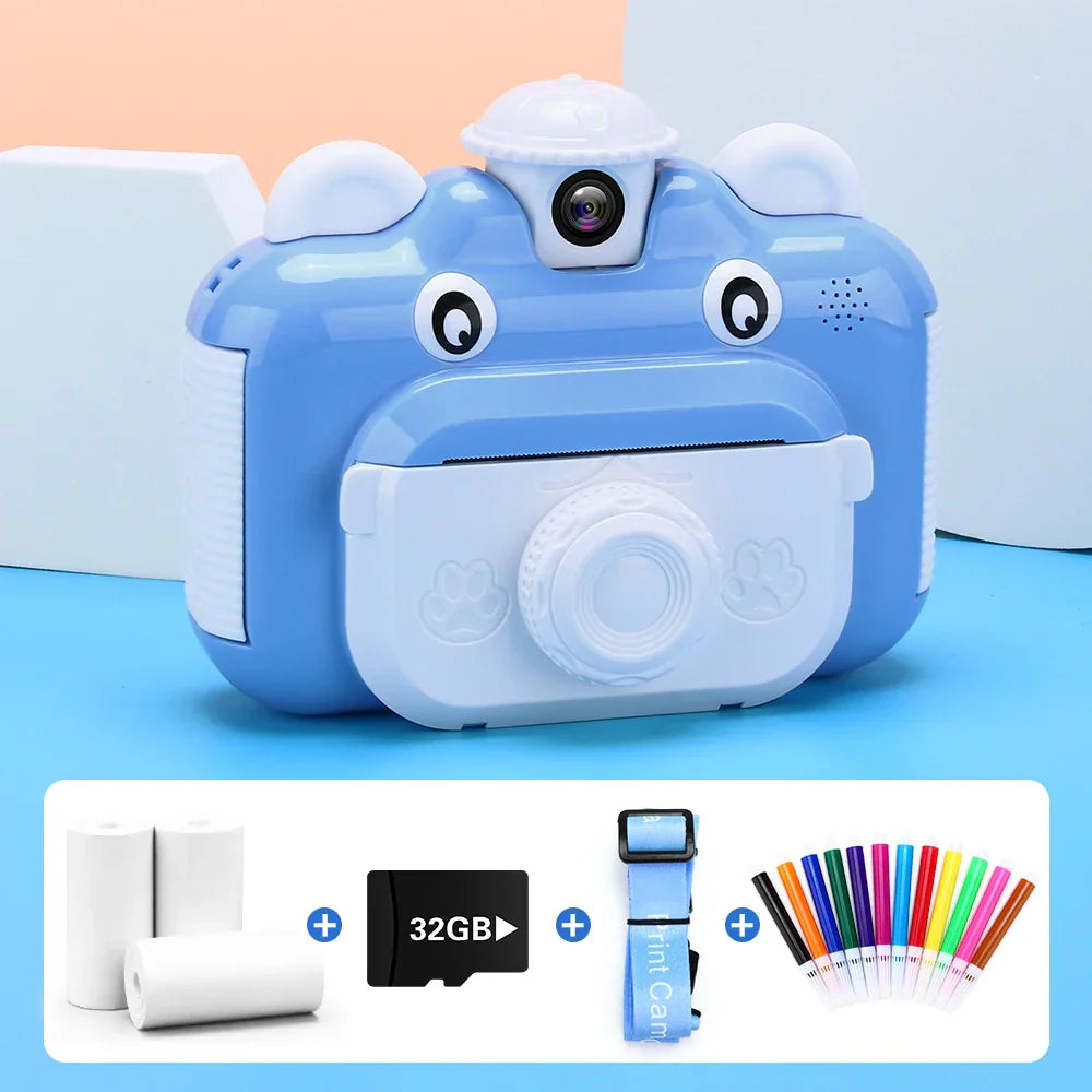 Kids Camera Instant Print Camera for Children 1080P