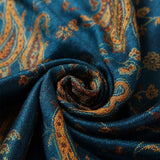 Pashmina Silk Scarf Shawl Wrap Paisley Jacquard Flowers