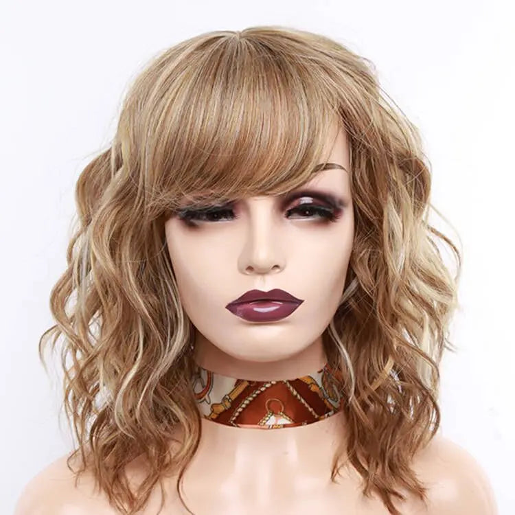 Amir Brown Wigs Synthetic Natural Wavy Wigs for