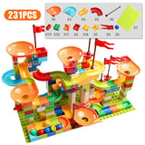 77-308PCS Marble Race Run Big Block Compatible City