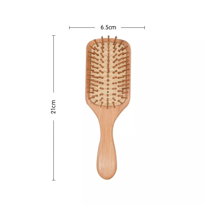 1PC Wood Comb Professional Healthy Paddle Cushion Hair