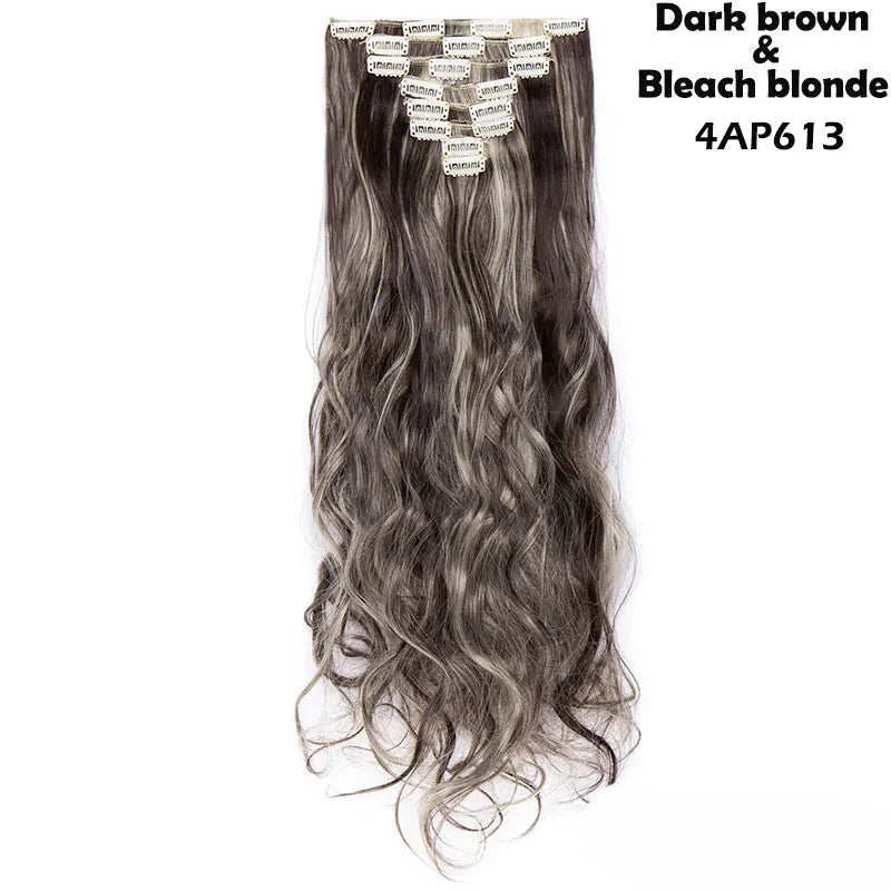 S-noilite Synthetic 24inch 140g 8PCS/set Clip In On