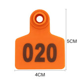 100Pcs Pig Goat Ear Tag Sighs 001-500 Animal