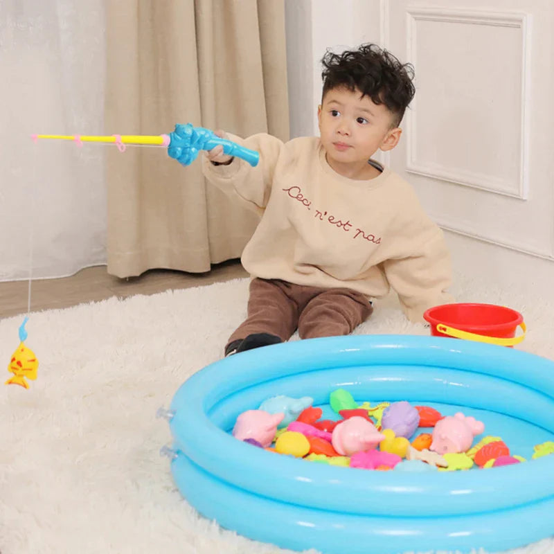 Children Bathtub Magnetic Fishing Toy Swimming Bathing Pool