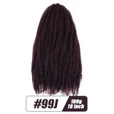 18inch Synthetic Afro Kinky Marley Braids Hair Soft