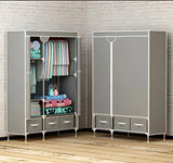 Non-Woven Fabrics Wardrobe Coffee Fabric Closet Portable Folding
