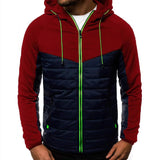 SpringAutumn New Hooded Jacket Men Casual Slim Patchwork