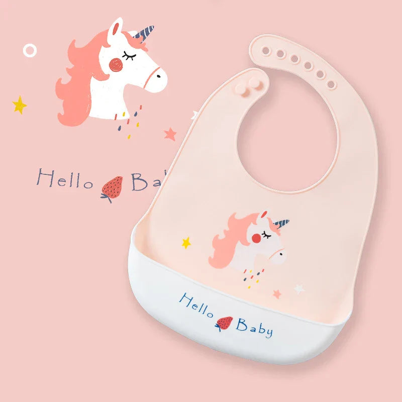 Soft Silicone Baby Bibs Boys Girls Stuff Waterproof