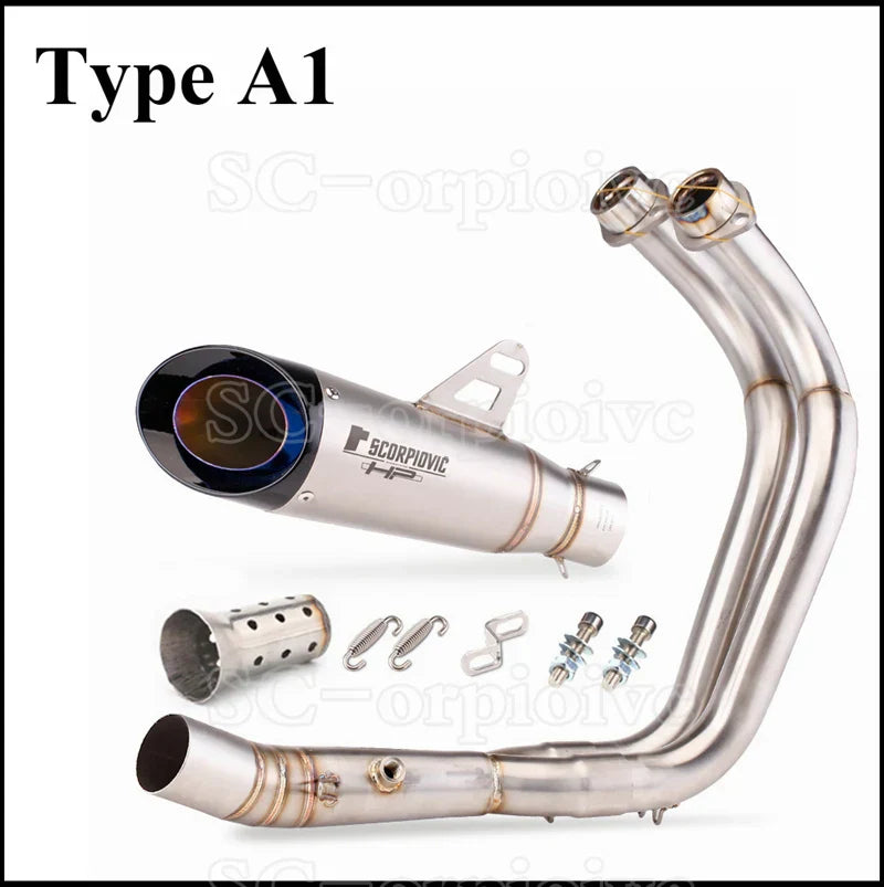 For Yamaha MT07 FZ07 Motorcross Exhaust Front Pipe