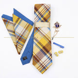 5 PCS Luxury Cotton Patchwork 7cm Tie Set
