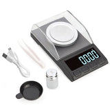 0.001g Precision Electronic Scales 100g/50g/20g Digital Weighing Gem