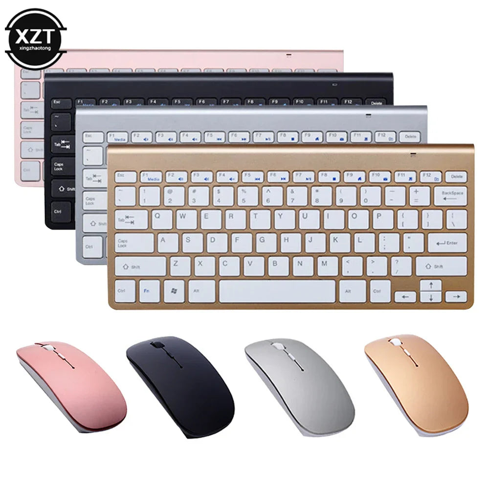 2.4G Wireless Keyboard and Mouse Mini Multimedia Keyboard