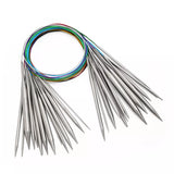 14pcs 2.25-10.0mm Multicolor Tube Circular Circular stainless steel