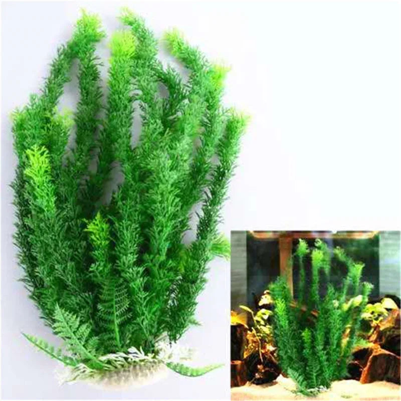 24-52cm Large Aquarium Plants Plastic Grass Fish Tank