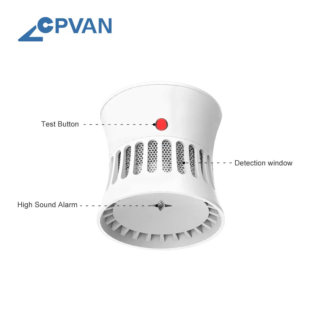 CPVAN Smoke Detector Fire Alarm Home Security System