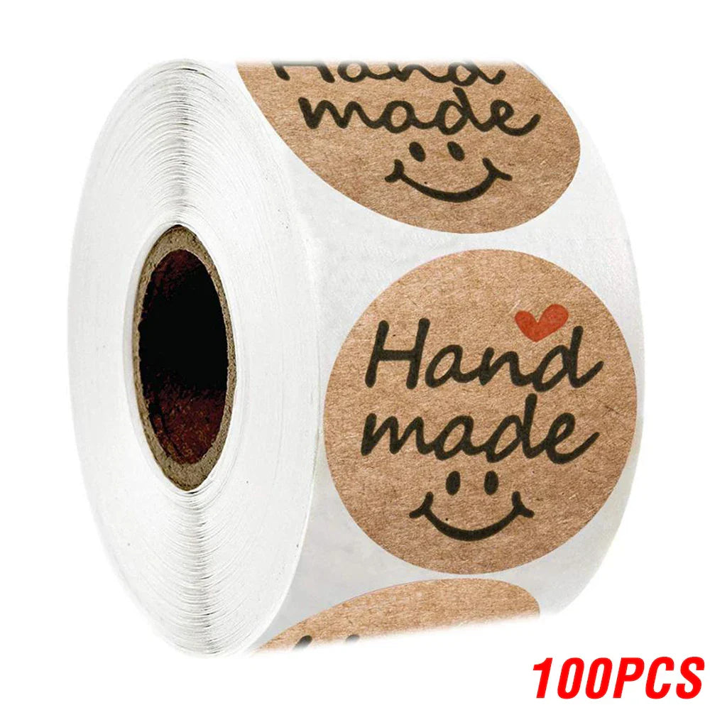 100500pcs Vintage Kraft Paper Stickers Scrapbook Gift Stationery