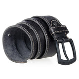 MEDYLA Genuine Leather Men Belt High Quality Luxury