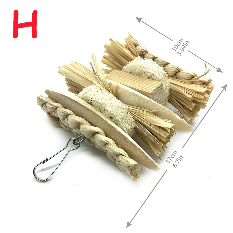 Parrot Shredder Toy Dry Anti-biting Parrot Cage Foraging