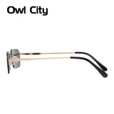 Small Rectangle Rimless Sunglasses Women Square Vintage Sun