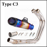 For Yamaha MT07 FZ07 Motorcross Exhaust Front Pipe