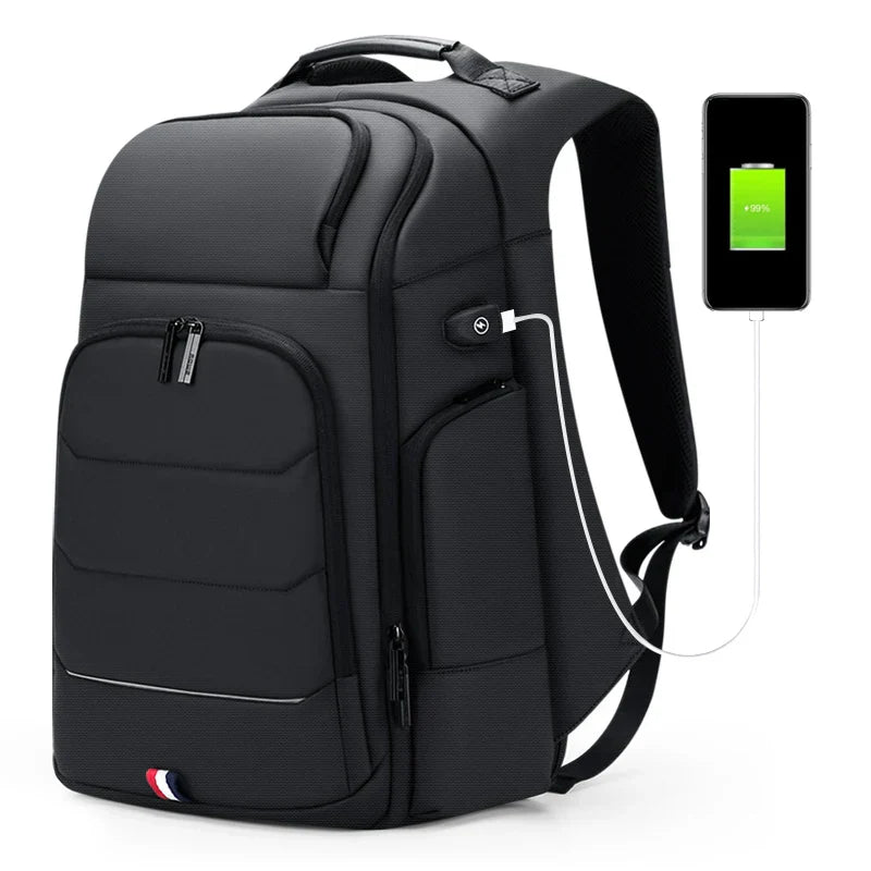 Fenruien Waterproof Backpacks USB Charging School Bag Antitheft