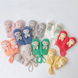 Autumn Winter Warm Baby Gloves Cartoon Animal Bunny