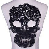 1 Pc Black Flower Neckline Collar Lace Applique