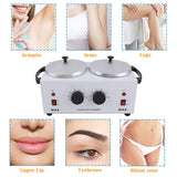 Depilatory Wax Heater Machine Double Paraffine Wax Heater
