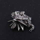 53*43mm Stainless Steel the Wizard wolf head pendant