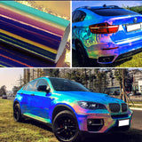 Holographic Rainbow Chrome Car Motorcycle Wrap Film Sticker - 20/30/50CM x 1.35M