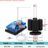 220V Aquarium Bio Sponge Filter Kit Fish Tank