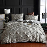 Silk Washed Bedding set Luxury Duvet Cover Double