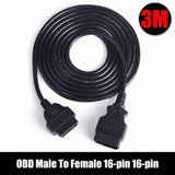 Car OBD Extension Cord Male To Female 16