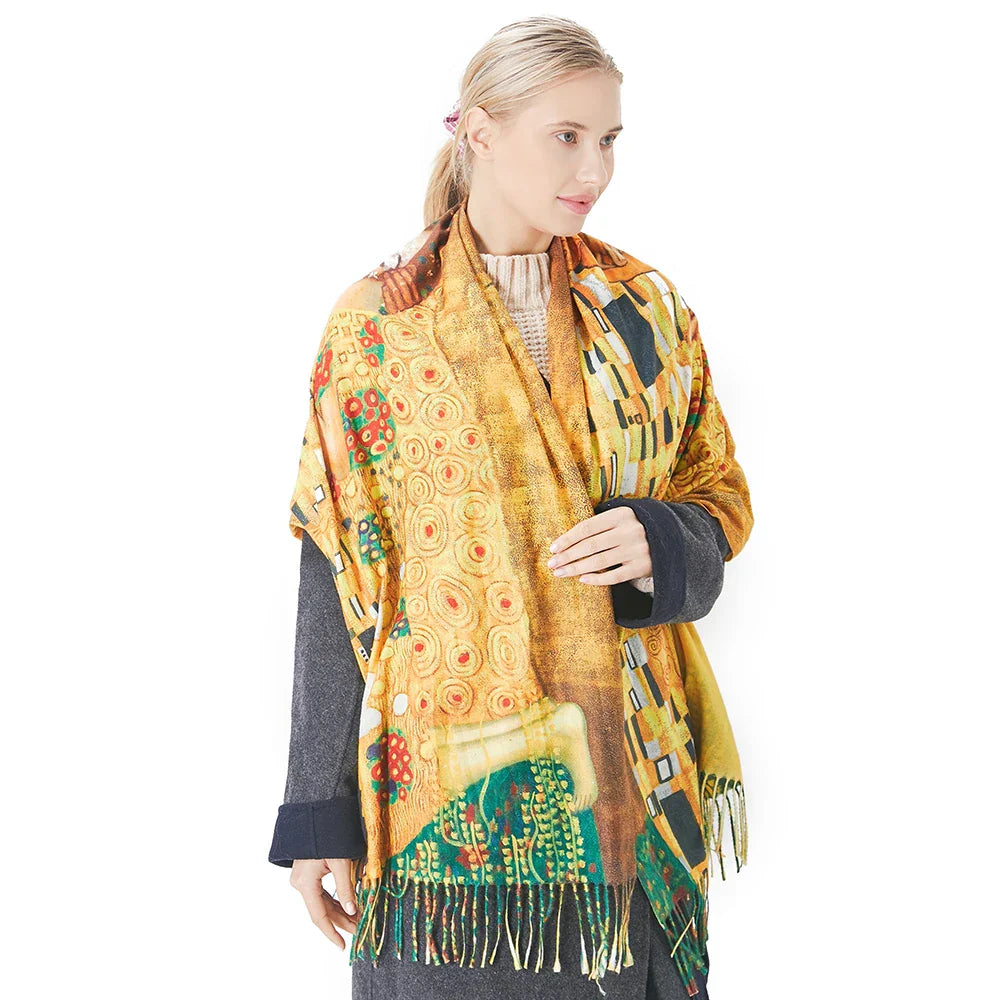 New Cashmere Scarf Women Digital Printing Pashmina Shawl