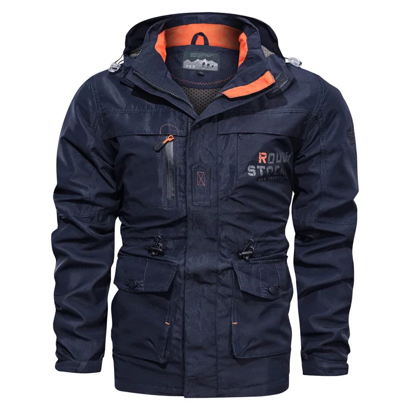 Men Outdoor Jacket Spring Autumn New Hooded Casual