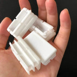 16Pcs Square pipe insert plug plastic tube Blanking