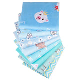 Blue Cartoon Printed Fabric Cotton Twill Cloth for
