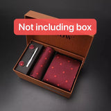 modern ties for men 2024 red Set Gift