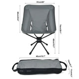 Desert&Fox Swivel Detachable Chairs Camping Folding Chair Outdoor