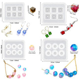 Round Square Faceted & Oval Beads Silicone Casting