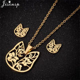 Cute Deer Cat Animal Jewelry Sets for Women