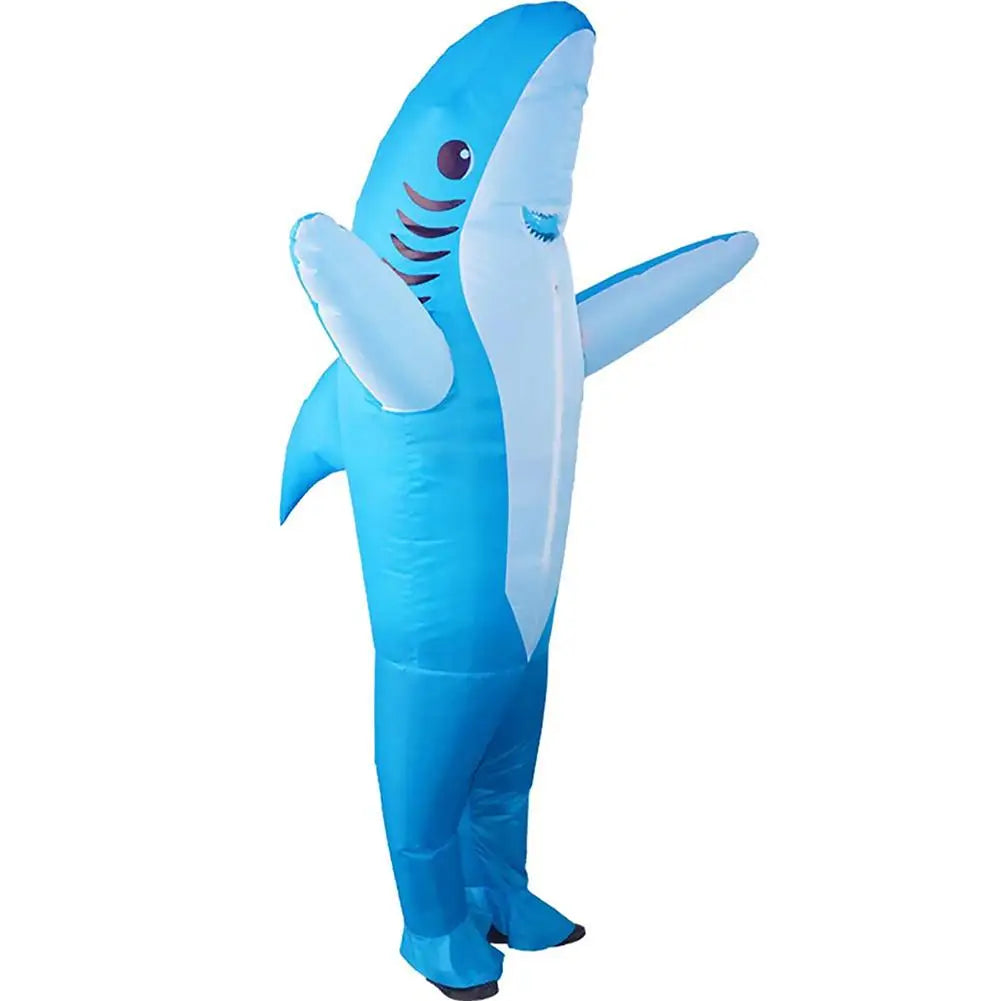 Inflatable Costume Shark Game Fancy Dress Party Jumpsuit