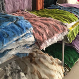 50x100cm Natural Rabbit Fur Patchwork Skin Crafts Sewing