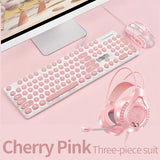 Retro Punk Gaming Keyboard and Mouse Headphone Combos