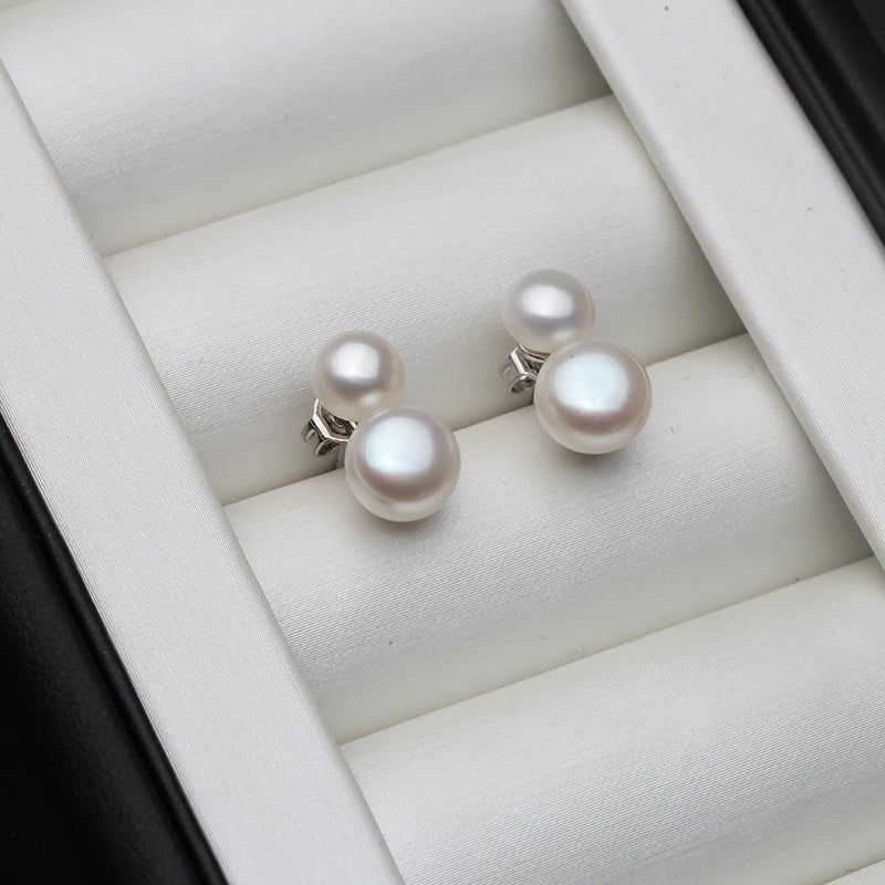 Cute 925 Sterling Silver Stud Piercing Earrings for