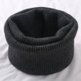 Korean Solid Color Cashmere Collar Pullove Warm Scarf