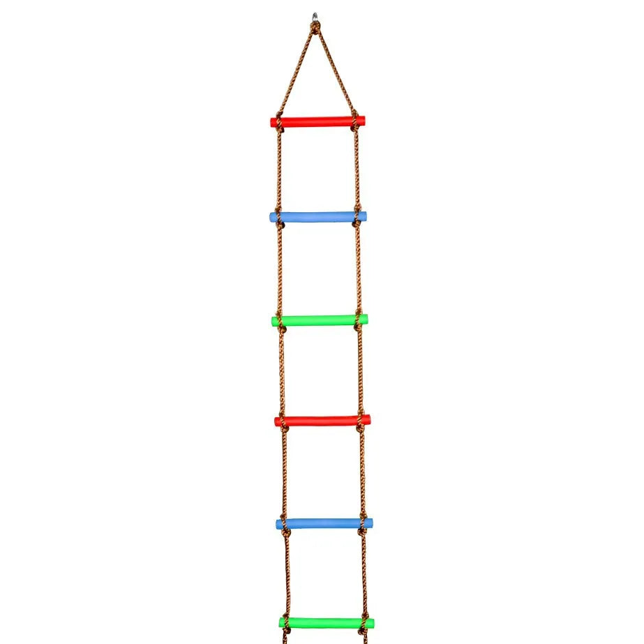 Wooden Rope Ladder Kids Fitness Toy Multi Rungs