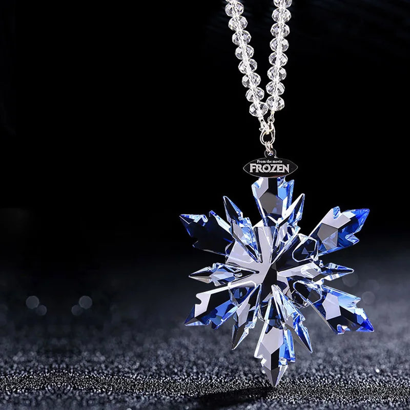Car Styling Snowflake Crystal Pendant Car Ornament Modern